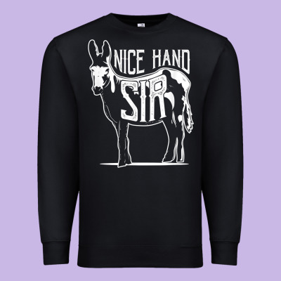Nice Hand Sir Donkey Poker Funny Gambling Design For Fans Premium Sweatshirt Designed By Designpulse