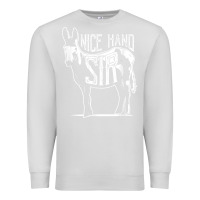 Dove Grey Nice Hand Sir Donkey Poker Funny Gambling Design For Fans Premium Sweatshirt - DesignPulse