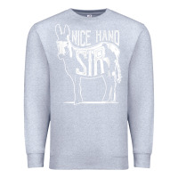 Heather Grey Nice Hand Sir Donkey Poker Funny Gambling Design For Fans Premium Sweatshirt - DesignPulse