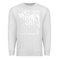 Oatmeal Heather Nice Hand Sir Donkey Poker Funny Gambling Design For Fans Premium Sweatshirt - DesignPulse