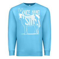 Ocean Blue Nice Hand Sir Donkey Poker Funny Gambling Design For Fans Premium Sweatshirt - DesignPulse