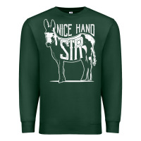 Sports Green Nice Hand Sir Donkey Poker Funny Gambling Design For Fans Premium Sweatshirt - DesignPulse
