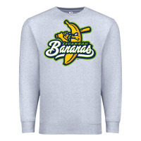 Heather Grey bananas Premium Sweatshirt - DesignPulse