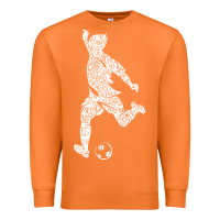 Carrot soccer player ball Premium Sweatshirt - DesignPulse