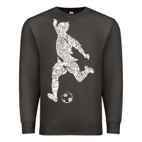 Smoke soccer player ball Premium Sweatshirt - DesignPulse