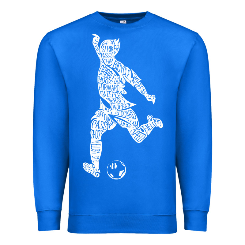 Soccer Player Ball Premium Sweatshirt by DesignPulse | Teevron