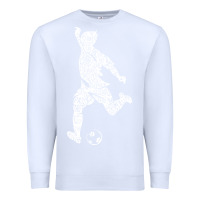 White soccer player ball Premium Sweatshirt - DesignPulse