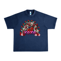 Navy skull xoxo rainbow valentine's day Urban Heavy Tee - FaDigitalArtStudio