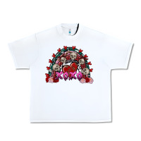 White skull xoxo rainbow valentine's day Urban Heavy Tee - FaDigitalArtStudio
