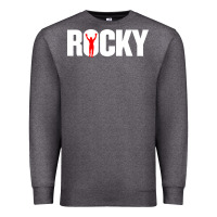 Charcoal Heather boxer r o c k y Premium Sweatshirt - DesignPulse