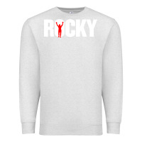 Oatmeal Heather boxer r o c k y Premium Sweatshirt - DesignPulse