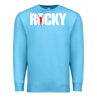 Ocean Blue boxer r o c k y Premium Sweatshirt - DesignPulse