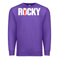 Purple boxer r o c k y Premium Sweatshirt - DesignPulse