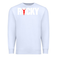 White boxer r o c k y Premium Sweatshirt - DesignPulse