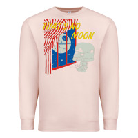 Pale Pink that's no moon Premium Sweatshirt - DesignPulse
