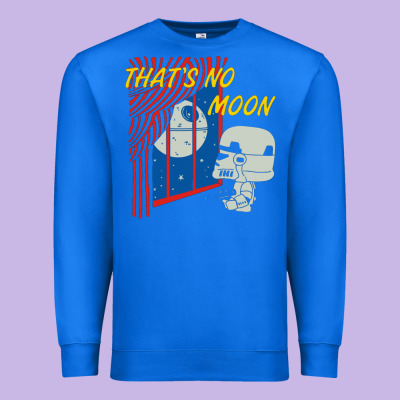 That's No Moon Premium Sweatshirt Designed By Designpulse
