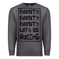 Charcoal Heather boogity lets go racing Premium Sweatshirt - DesignPulse