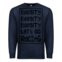 Navy boogity lets go racing Premium Sweatshirt - DesignPulse
