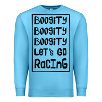 Ocean Blue boogity lets go racing Premium Sweatshirt - DesignPulse