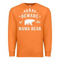 Carrot beware mama bear mom protect strong mother graphic clip art t shirt Premium Sweatshirt - DesignPulse
