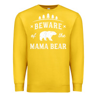 Lemon beware mama bear mom protect strong mother graphic clip art t shirt Premium Sweatshirt - DesignPulse