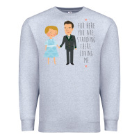 Heather Grey sound of music - loving me Premium Sweatshirt - DesignPulse