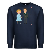 Navy sound of music - loving me Premium Sweatshirt - DesignPulse