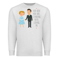 Oatmeal Heather sound of music - loving me Premium Sweatshirt - DesignPulse
