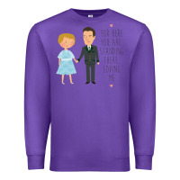 Purple sound of music - loving me Premium Sweatshirt - DesignPulse