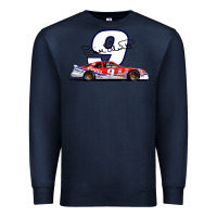 Navy Bill Elliott 1988 Winston Cup 9 Stock Car  Classic Premium Sweatshirt - DesignPulse