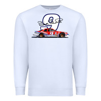 White Bill Elliott 1988 Winston Cup 9 Stock Car  Classic Premium Sweatshirt - DesignPulse
