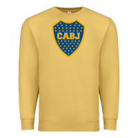 Antique Gold Boca Juniors Premium Sweatshirt - DesignPulse