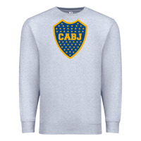 Heather Grey Boca Juniors Premium Sweatshirt - DesignPulse