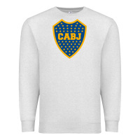 Oatmeal Heather Boca Juniors Premium Sweatshirt - DesignPulse