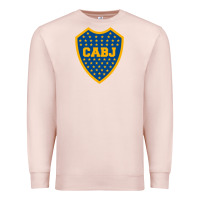 Pale Pink Boca Juniors Premium Sweatshirt - DesignPulse