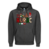 Charcoal Heather nurse Christmas Zipper Hoodie - JahusDesignShop