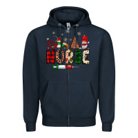 Navy nurse Christmas Zipper Hoodie - JahusDesignShop