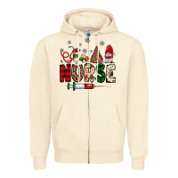 Nurse Christmas Zipper Hoodie | Teevron