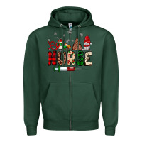 Sports Green nurse Christmas Zipper Hoodie - JahusDesignShop
