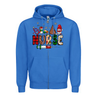 True Royal nurse Christmas Zipper Hoodie - JahusDesignShop