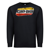 Black CANAM Vintage Original ATV UTV off road Gift Long Sleeve Premium Sweatshirt - DesignPulse
