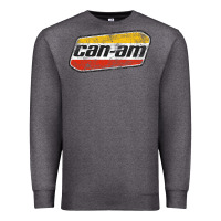 Charcoal Heather CANAM Vintage Original ATV UTV off road Gift Long Sleeve Premium Sweatshirt - DesignPulse