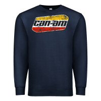 Navy CANAM Vintage Original ATV UTV off road Gift Long Sleeve Premium Sweatshirt - DesignPulse