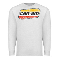 Oatmeal Heather CANAM Vintage Original ATV UTV off road Gift Long Sleeve Premium Sweatshirt - DesignPulse
