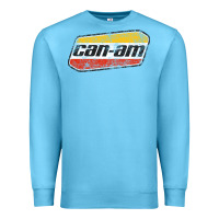 Ocean Blue CANAM Vintage Original ATV UTV off road Gift Long Sleeve Premium Sweatshirt - DesignPulse