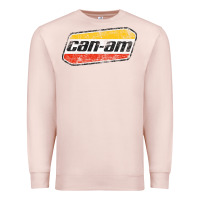 Pale Pink CANAM Vintage Original ATV UTV off road Gift Long Sleeve Premium Sweatshirt - DesignPulse