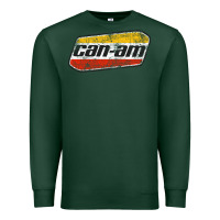 Sports Green CANAM Vintage Original ATV UTV off road Gift Long Sleeve Premium Sweatshirt - DesignPulse