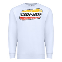 White CANAM Vintage Original ATV UTV off road Gift Long Sleeve Premium Sweatshirt - DesignPulse