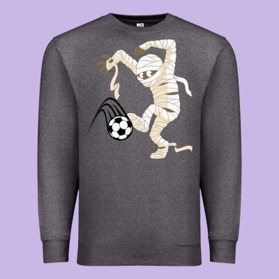 Funny Halloween Soccer Ball Premium Sweatshirt Designed By Designpulse