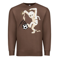 Chestnut funny halloween soccer ball Premium Sweatshirt - DesignPulse